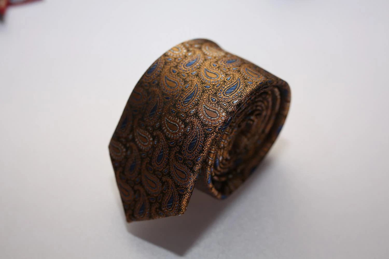 Cà Vạt Paisley Đồng Ánh Kim