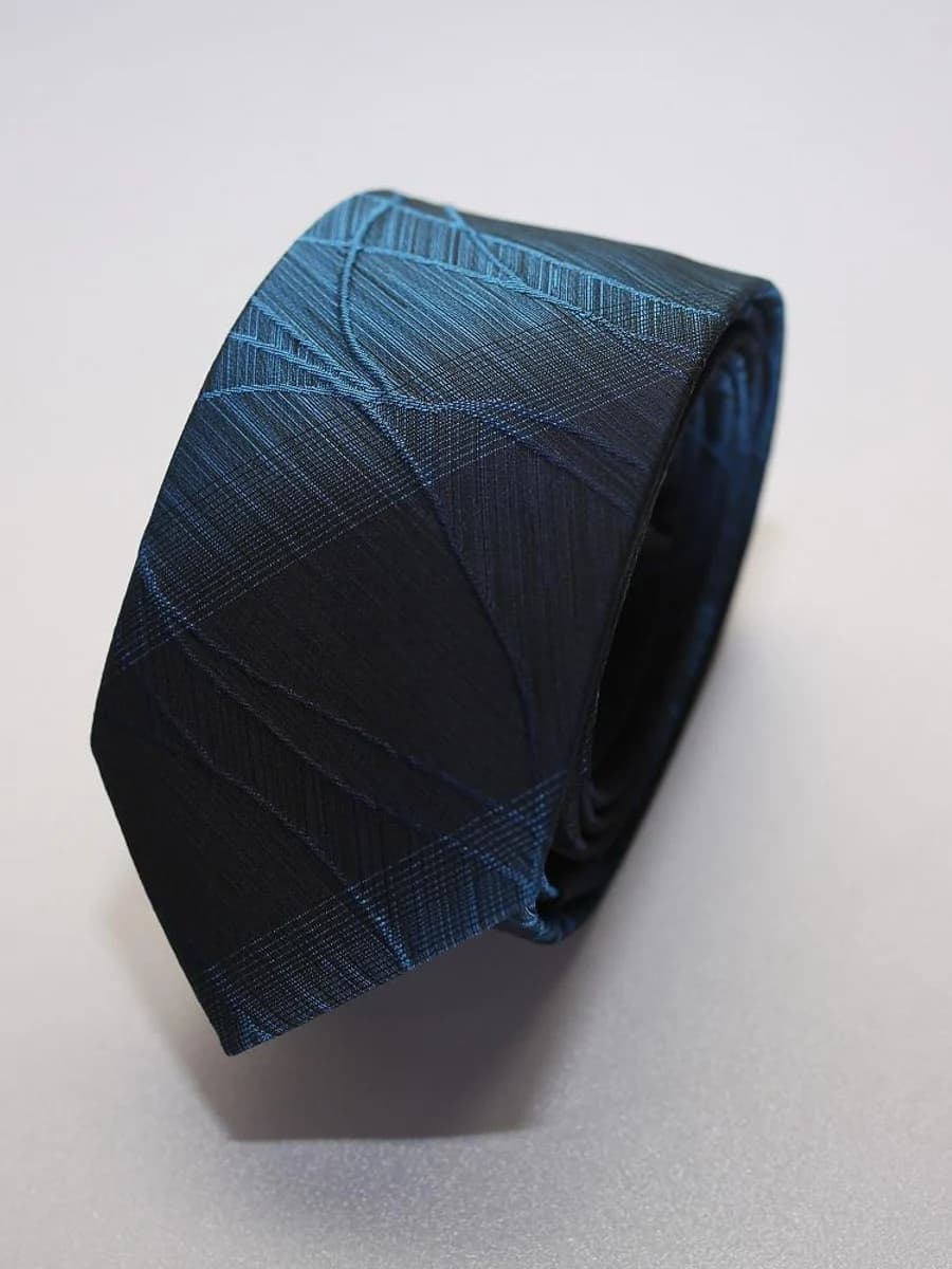 Cà Vạt Navy Kẻ Chìm Cobalt
