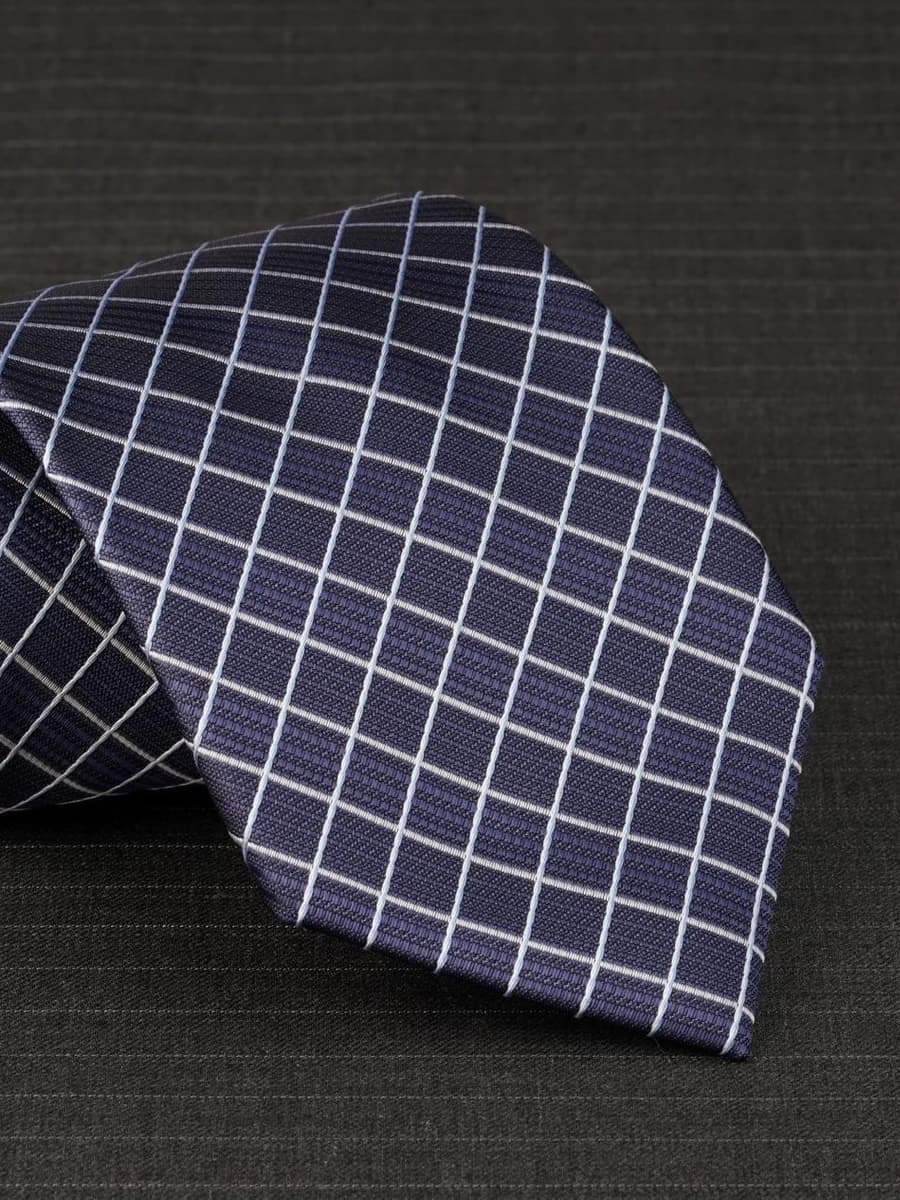 Cà Vạt Ô Cửa Sổ Navy