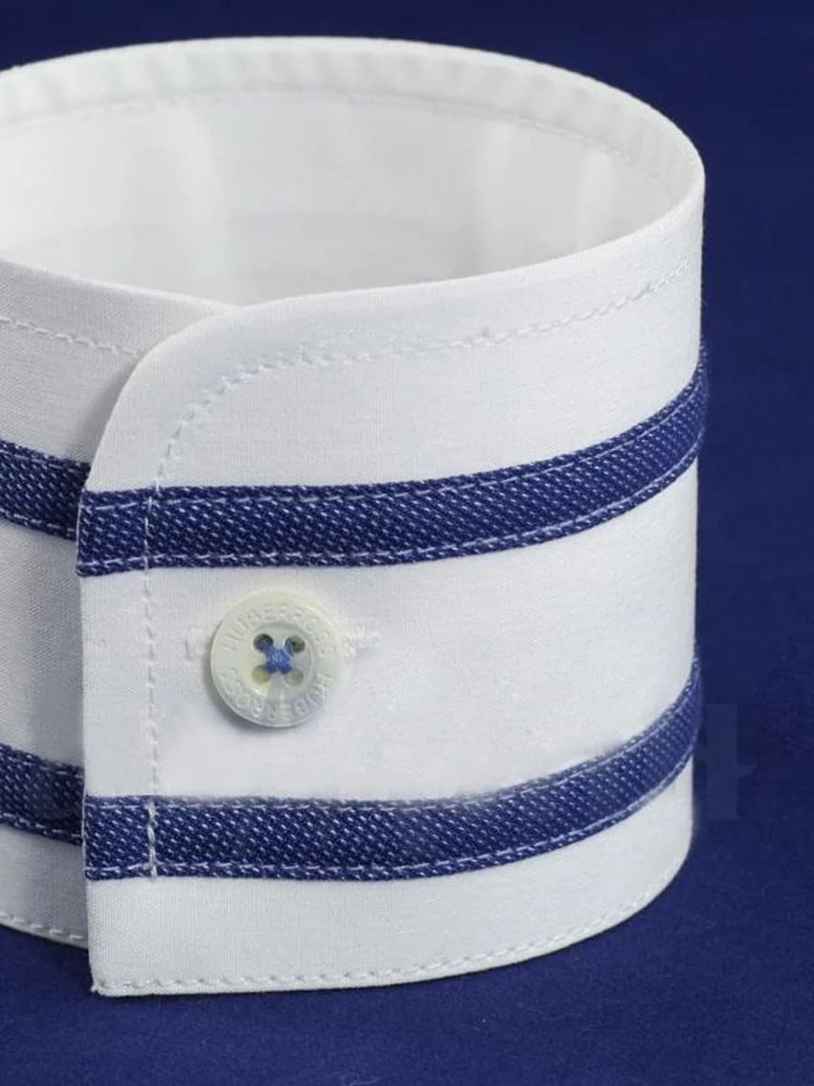 Măng Sét Trắng Viền Navy 2