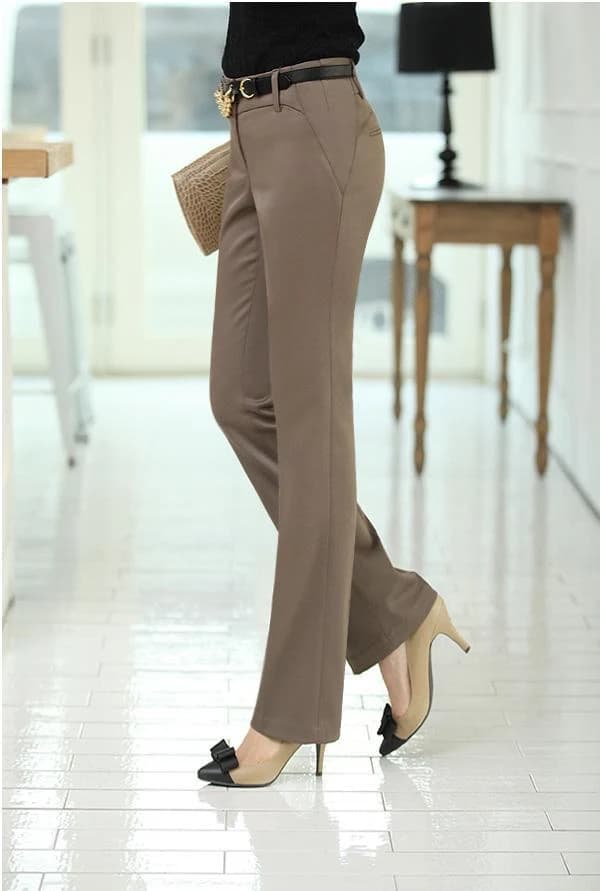 Quần Tây Nâu Mocha Ống Suông