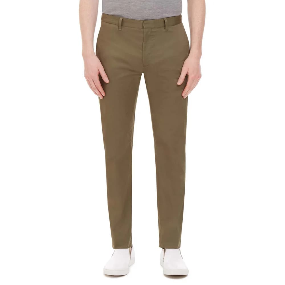 Quần Tây Chino Rêu Nâu Olive Ống Côn