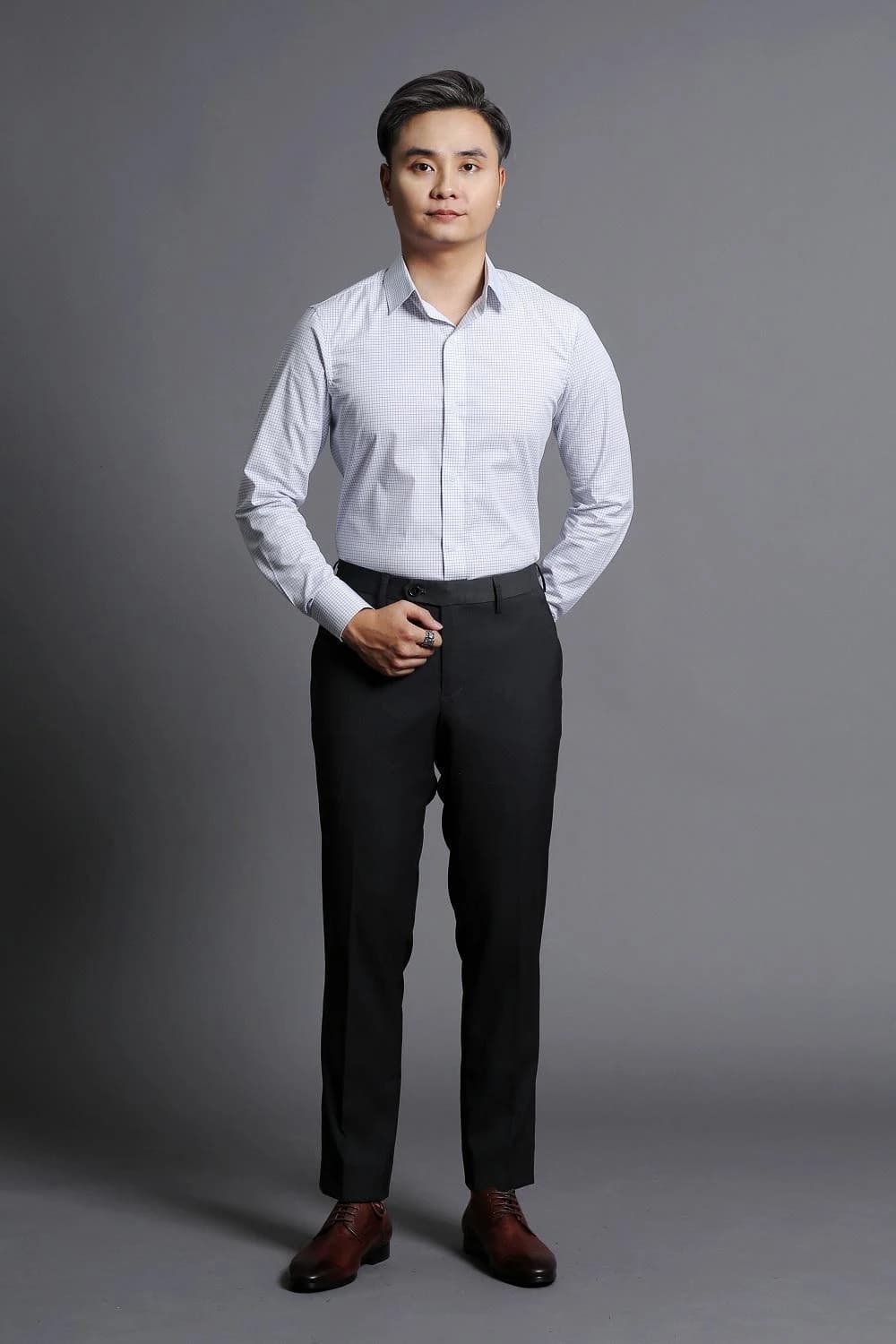 Sơ Mi Caro Ô Nhỏ Bạch Vân
