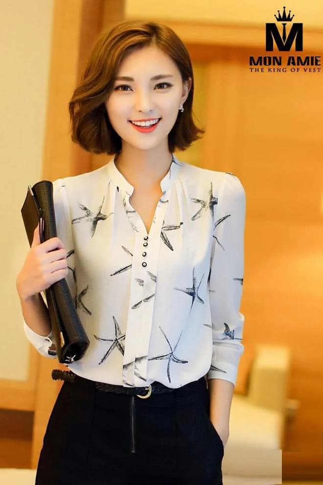 Áo Sơ Mi Voan Sao Biển