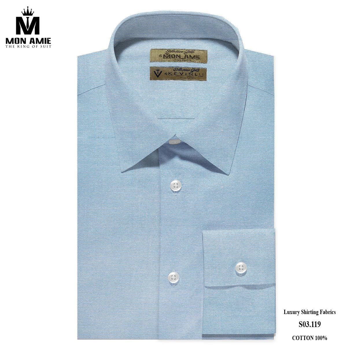 Sơ Mi Oxford Xanh Biển Nhạt