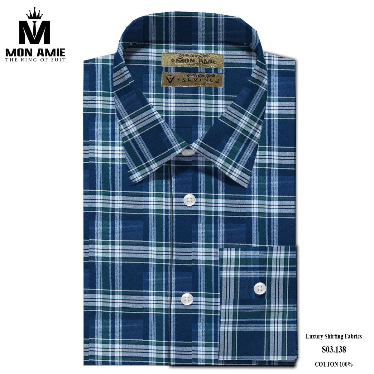 Sơ Mi Caro Navy Lục Bảo