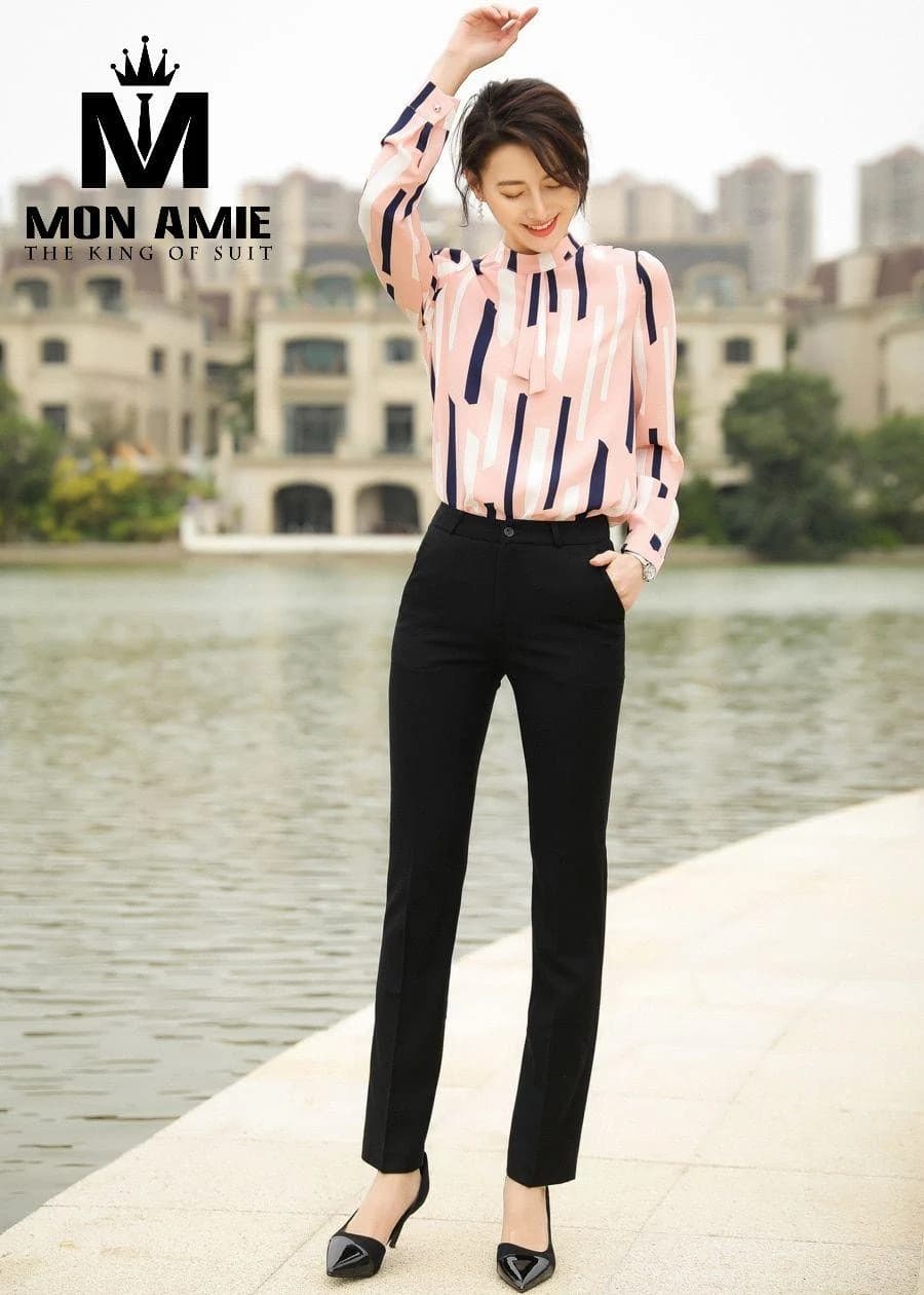 Sơ Mi Nơ Lụa Hồng Aurore