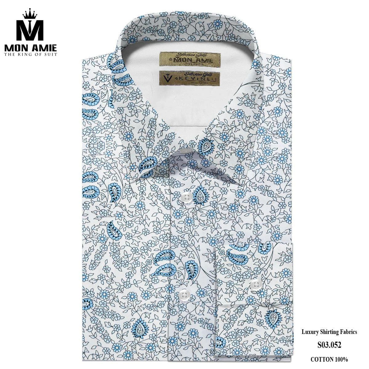 Sơ Mi Hoa Paisley Thanh Thiên