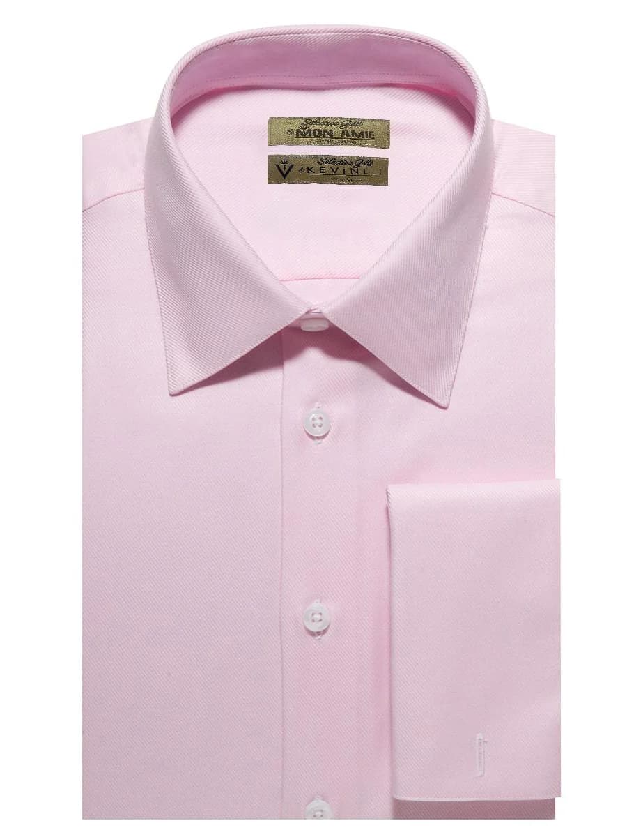 Sơ Mi Hồng Phấn Chéo Twill