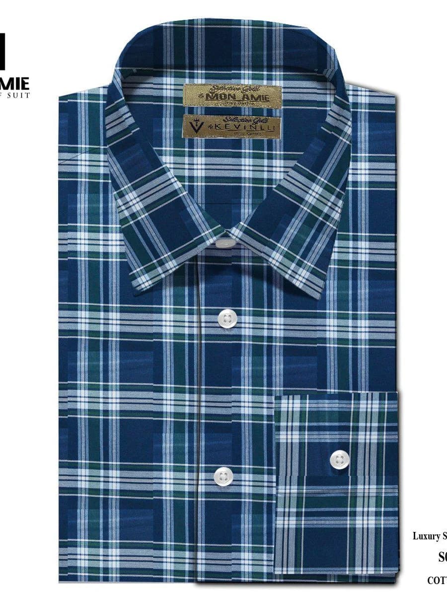 Sơ Mi Caro Navy Lục Bảo