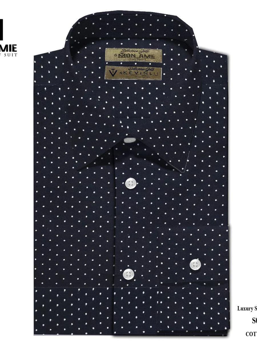 Sơ Mi Chấm Bi Navy Étoile
