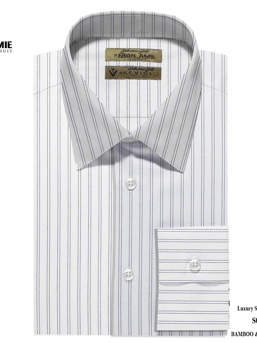 Sơ Mi Sọc Navy Sợi Tre