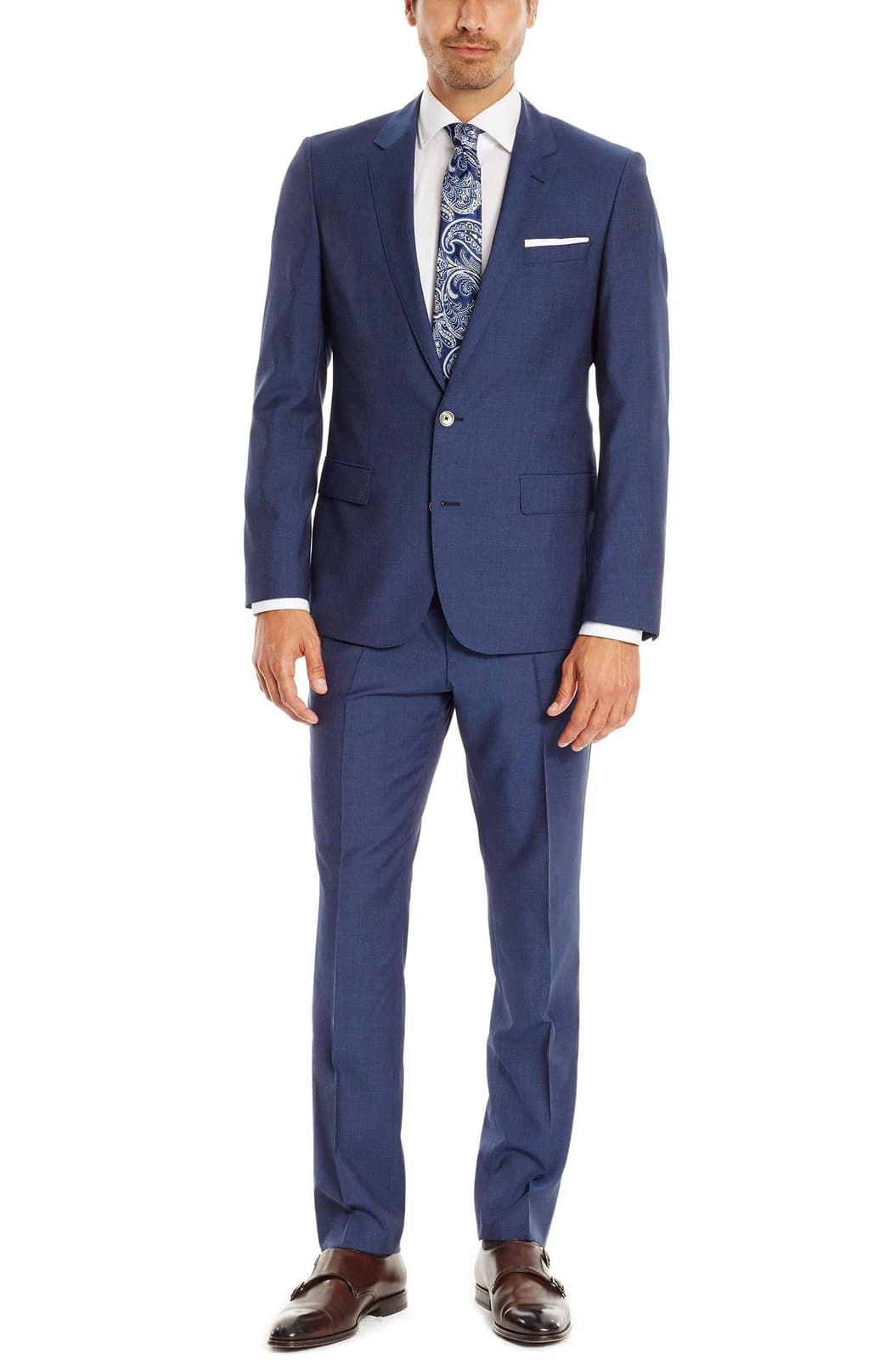 Suit Xanh Dương Ve Notch Thanh Lịch