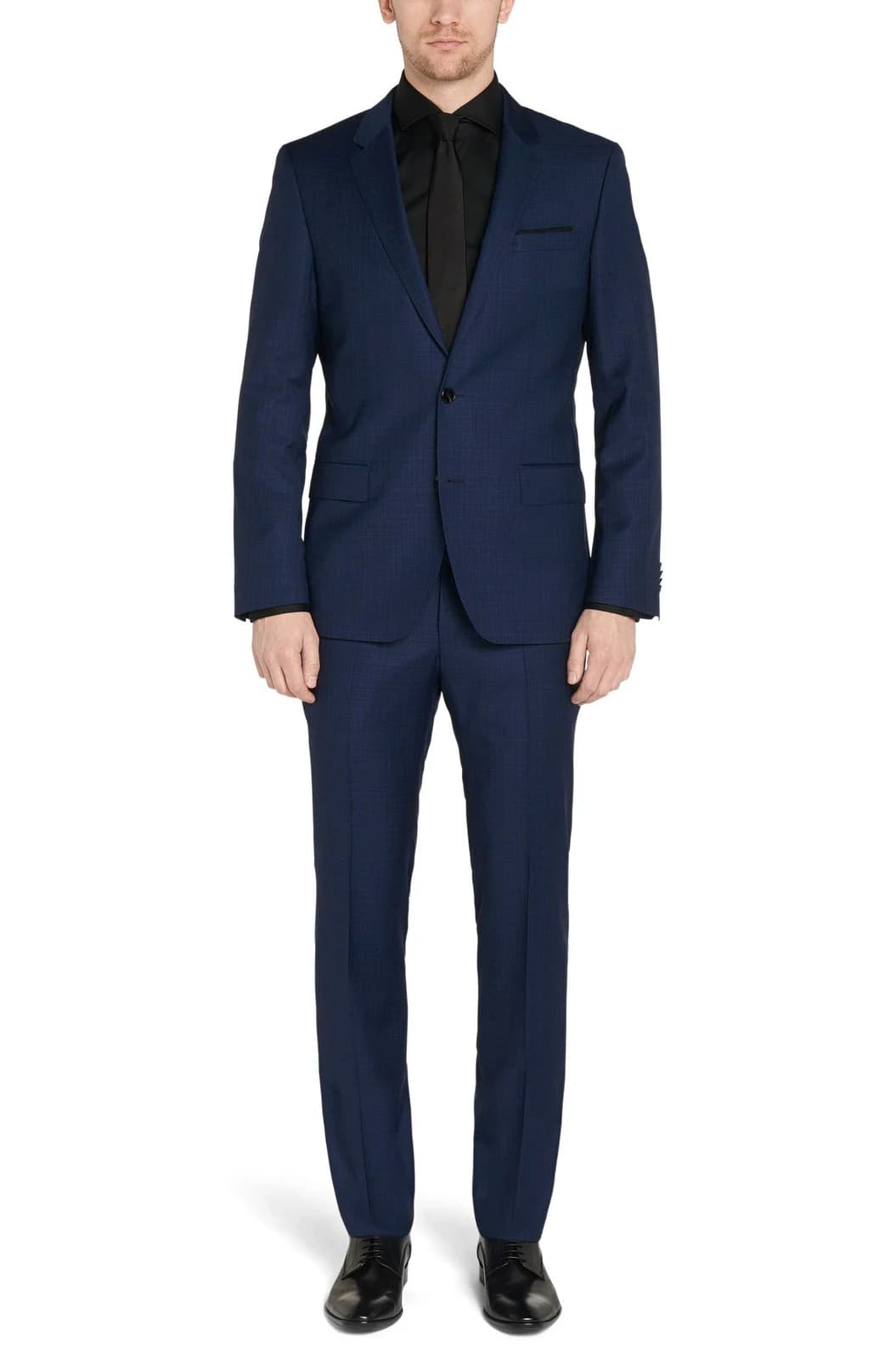 Suit Navy Thẫm Kẻ Ô Chìm
