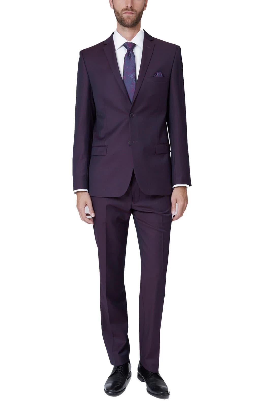 Suit Tím Mận Trầm Hai Nút