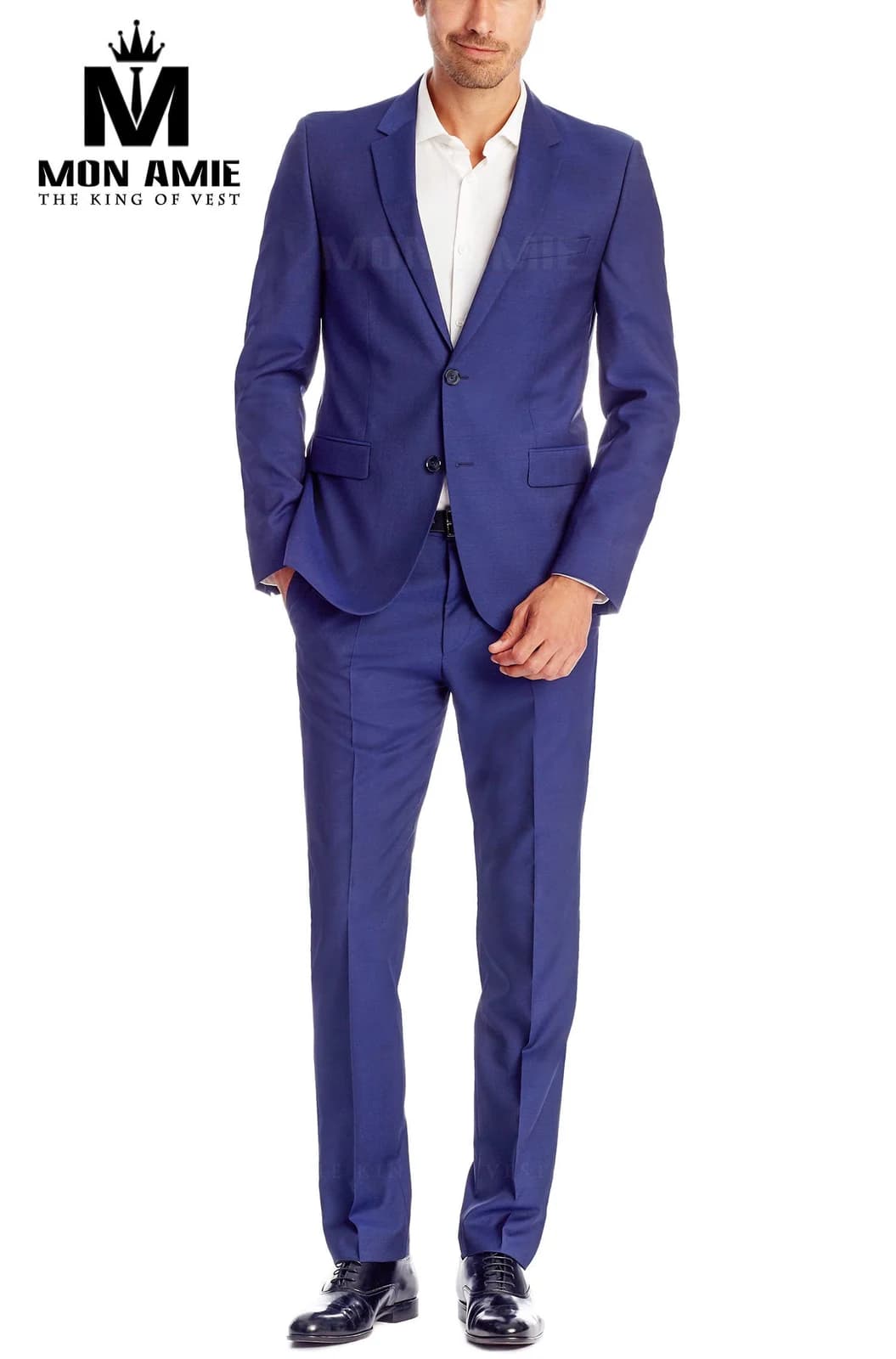 Suit Xanh Coban Phom Ôm