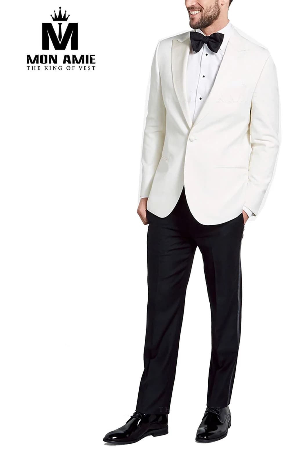 Tuxedo Trắng Ngà Ve Peak