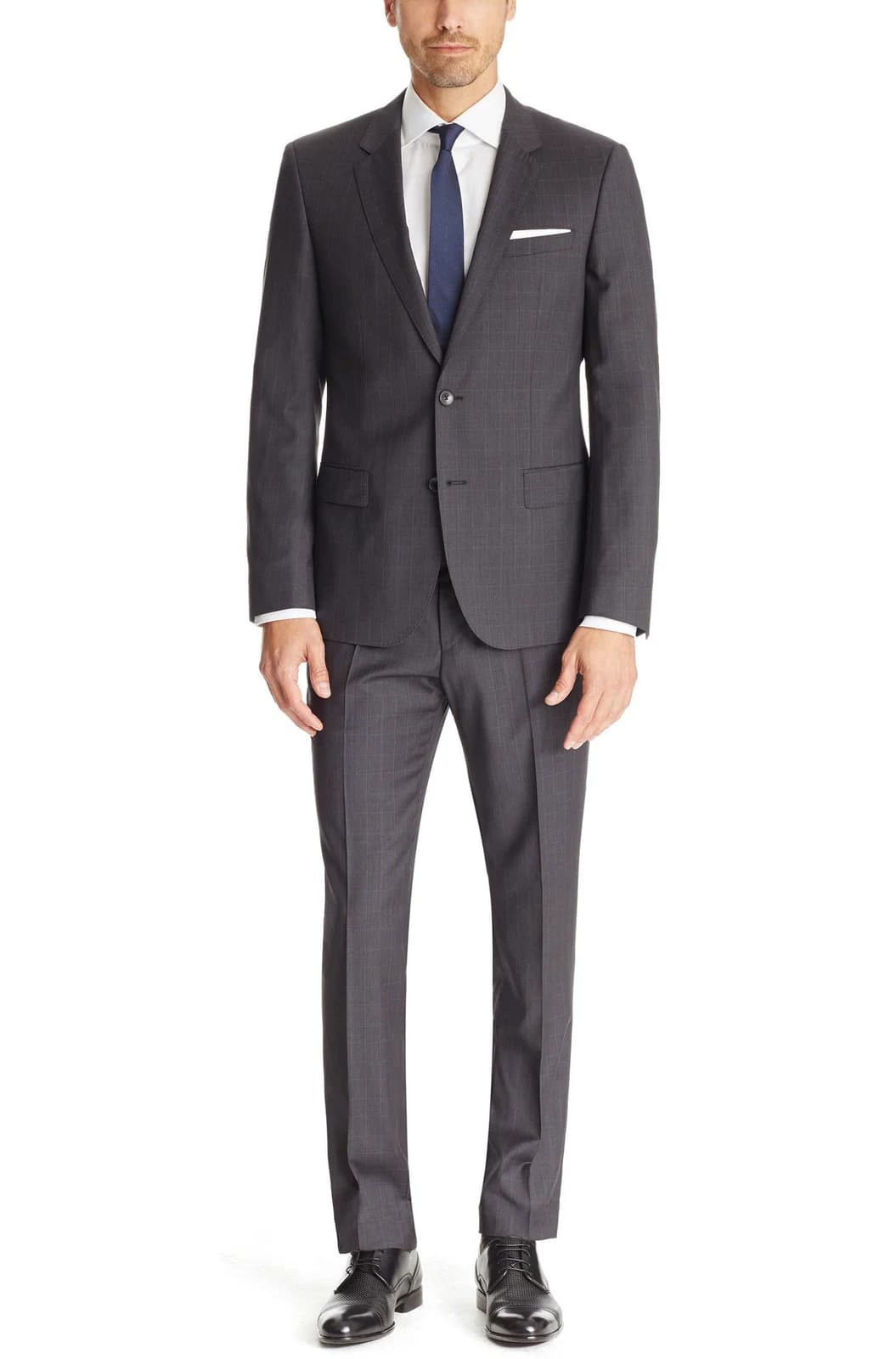 Suit Xám Kẻ Ô Chìm Glen Check