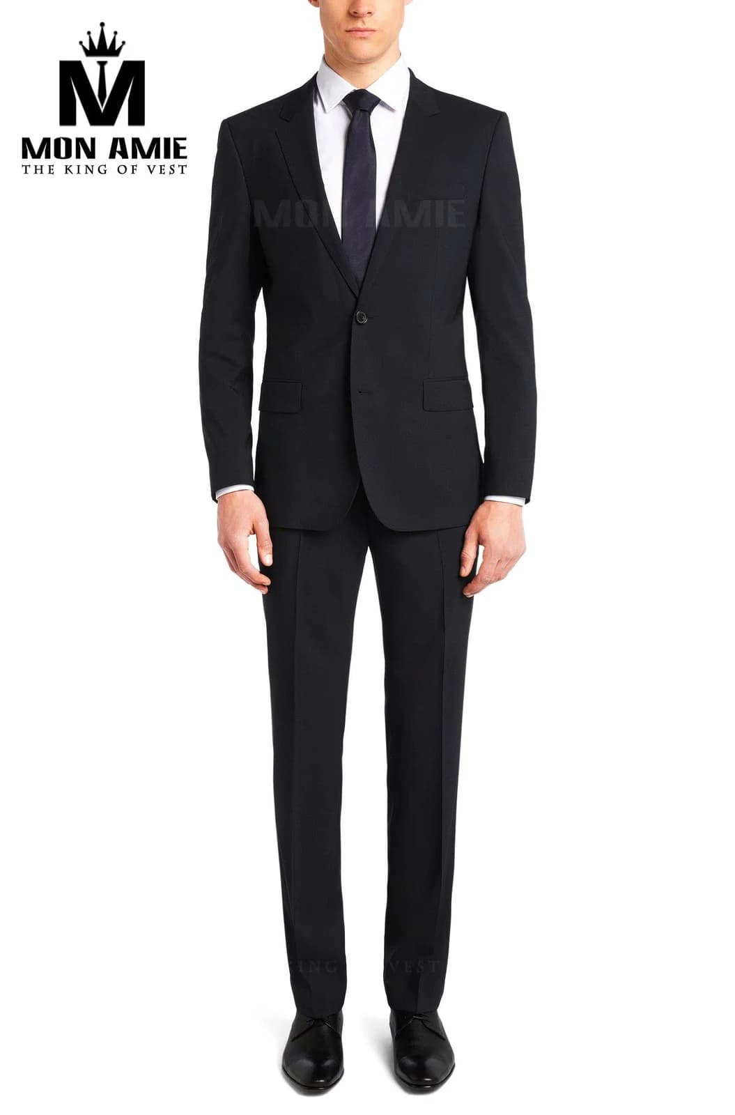 Suit Đen Tuyền Một Nút