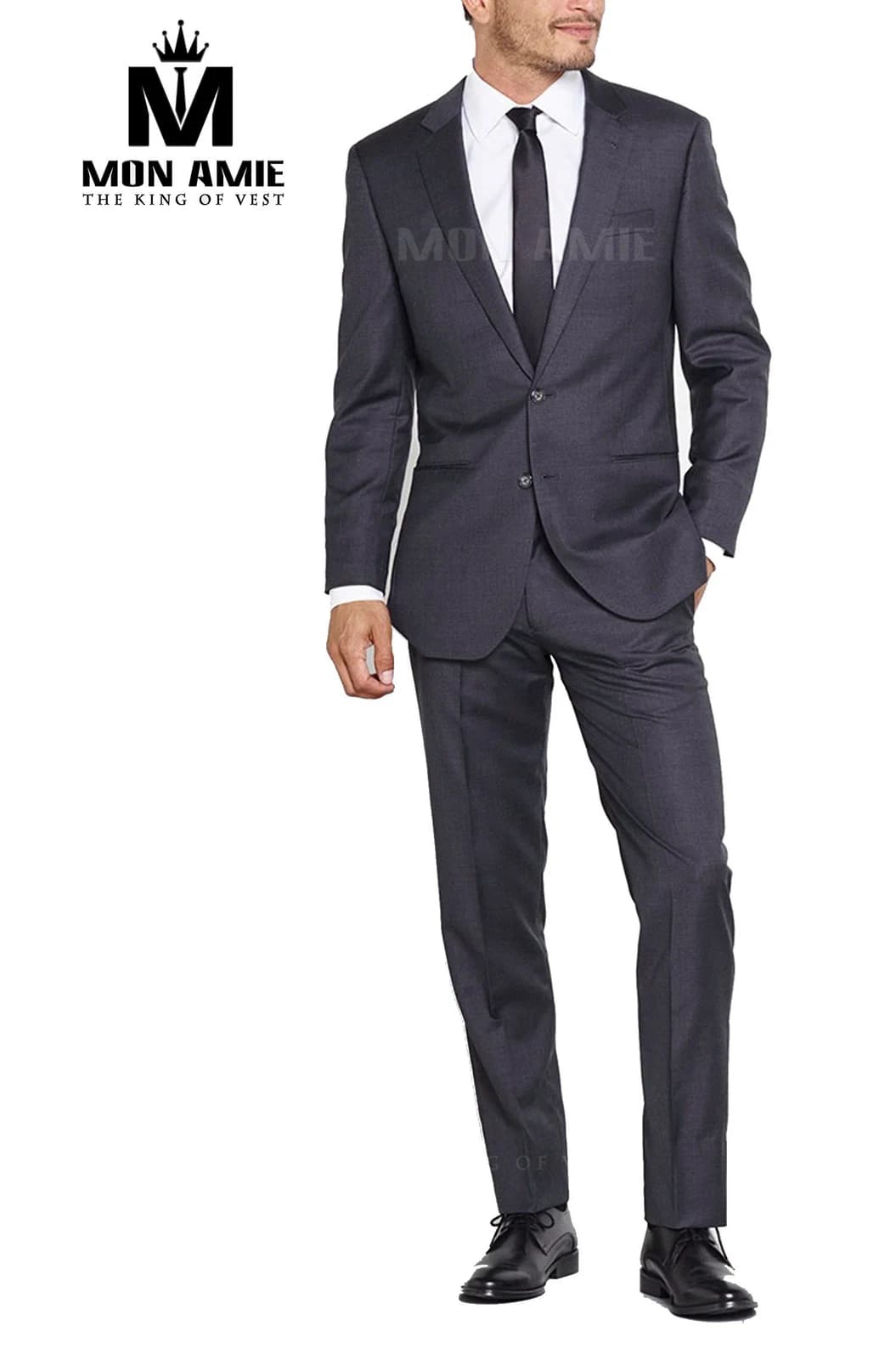 Suit Xám Than Đậm Trang Trọng