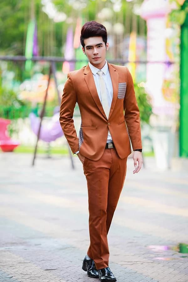 Vest Nâu Cam Ánh Đồng