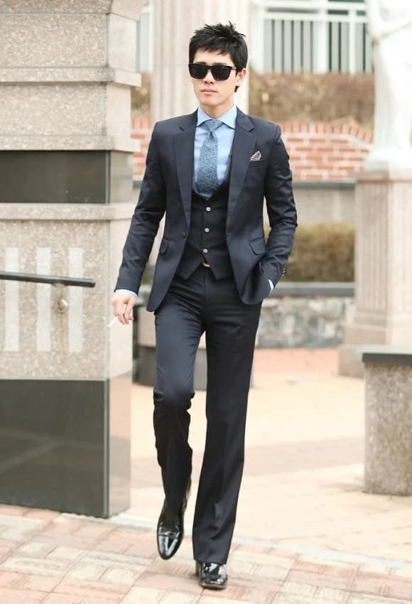 Vest Navy Thâm Dạ Ba Mảnh