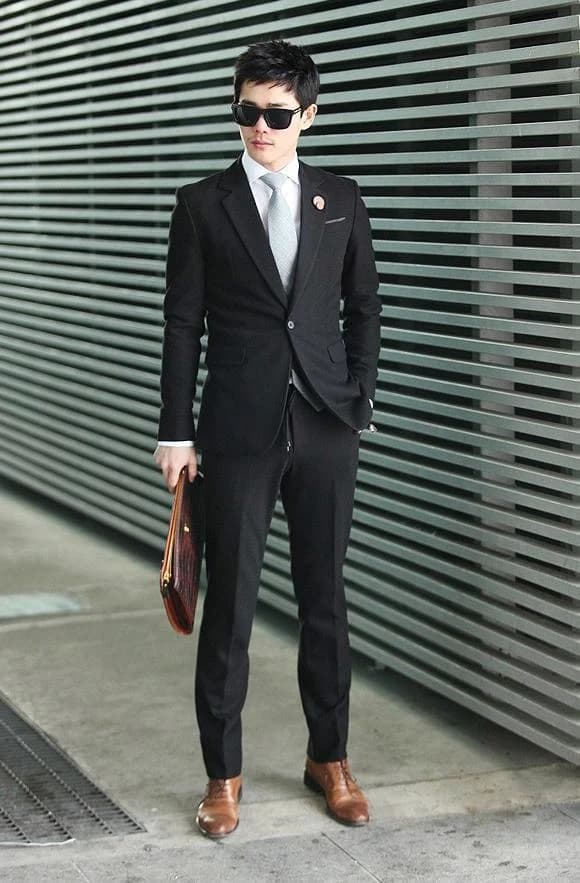 Vest Đen Slim Phố Thị