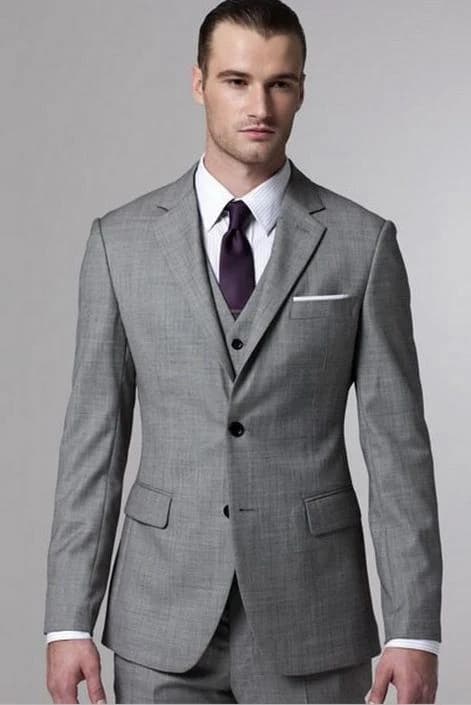 Vest Xám Khói Ba Mảnh