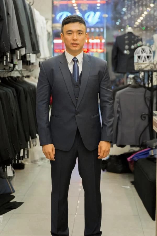 Vest Ba Mảnh Navy Thẫm