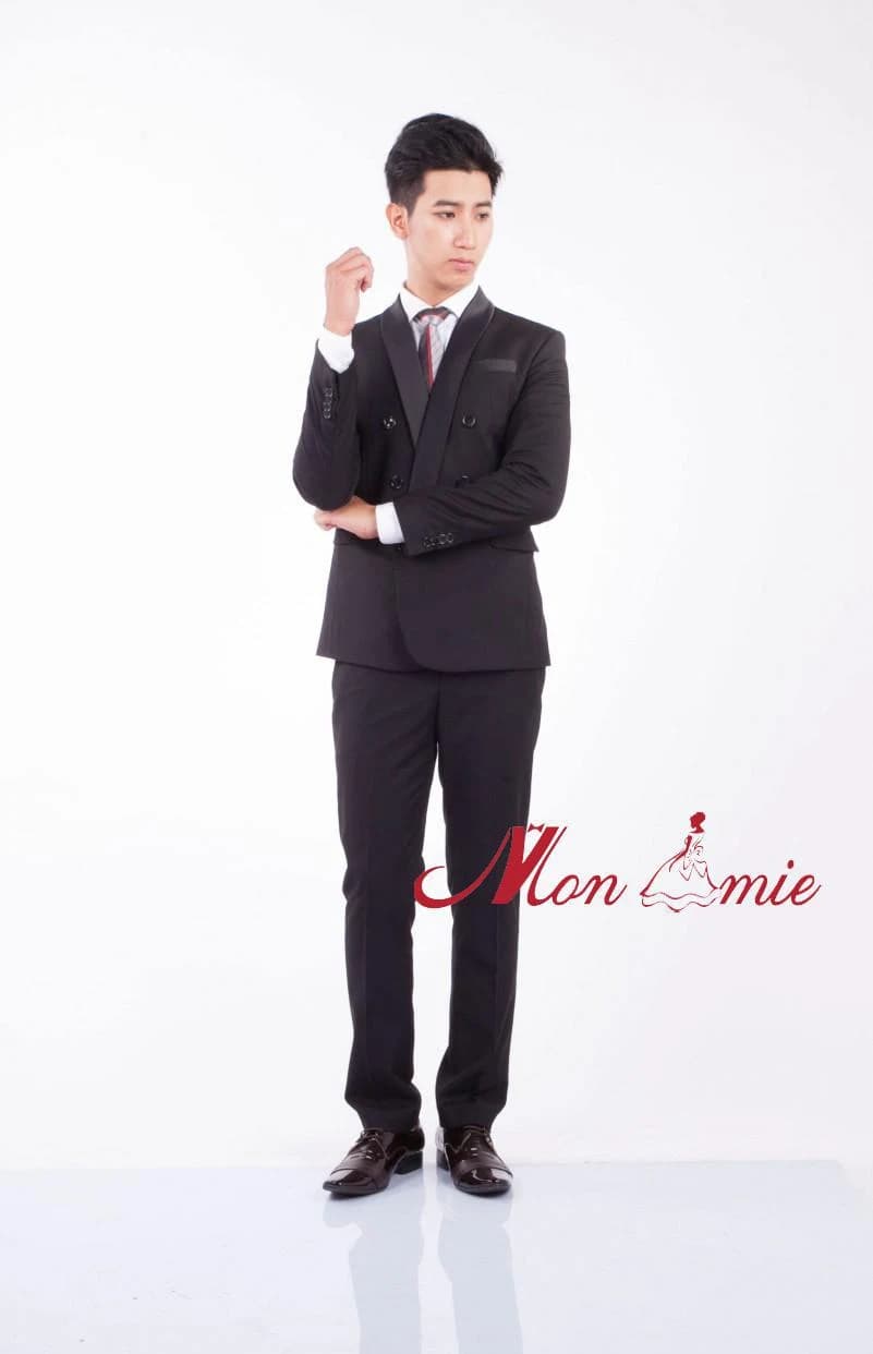 Vest Hai Hàng Nút Cổ Điển