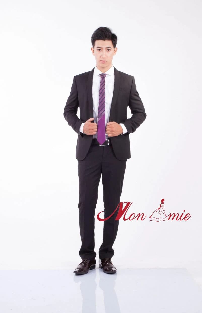 Vest Cưới Ve Khăn Tím Ngọc