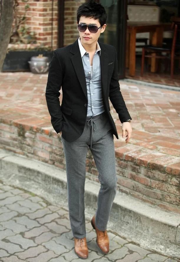 Blazer Đen Phom Thư Thái