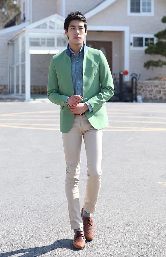Blazer Lục Bình Cổ Trụ