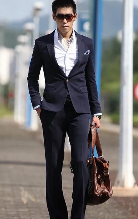 Vest Navy Nút Đồng Doanh Nhân