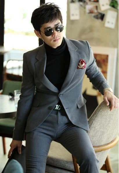 Vest Ghi Xám Ve Nhọn