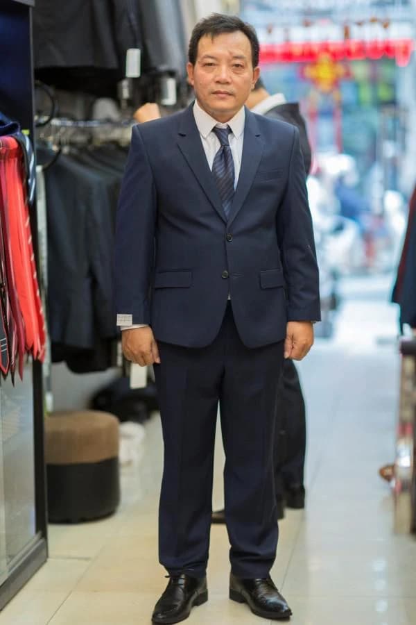 Vest Navy Chủ Hôn Cổ Điển