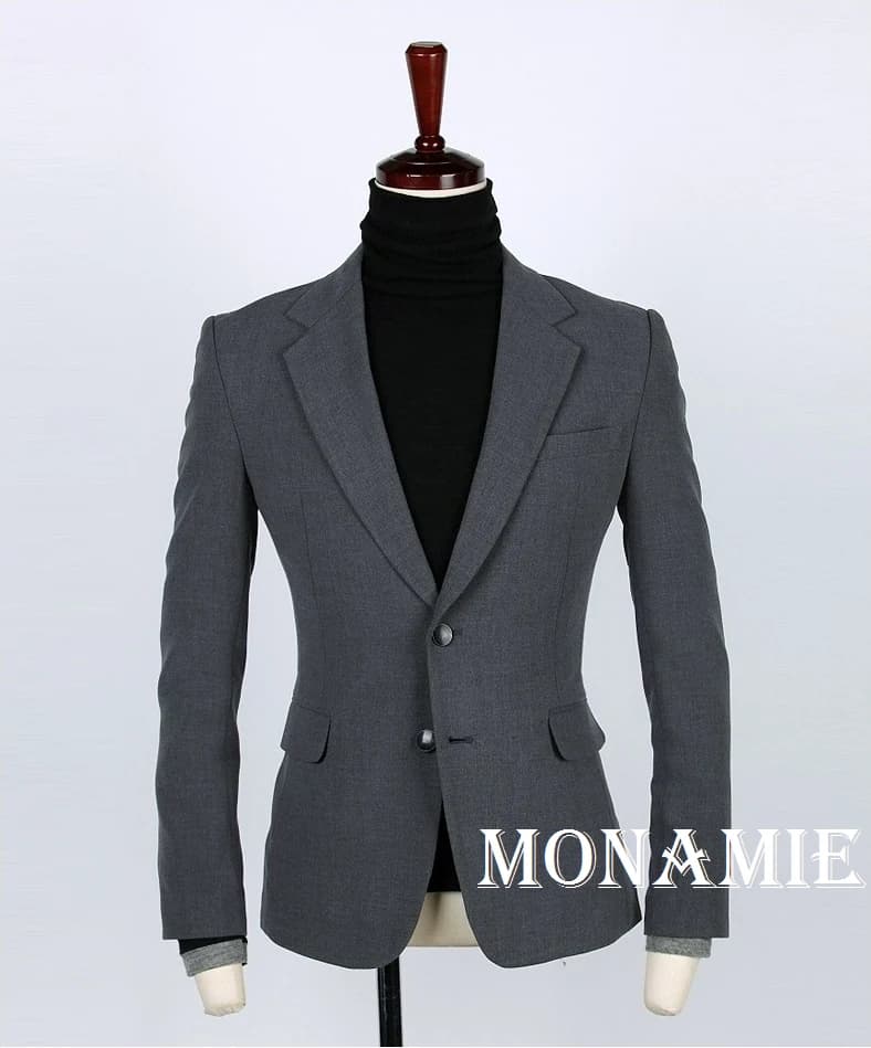 Blazer Xám Chì Dáng Ôm