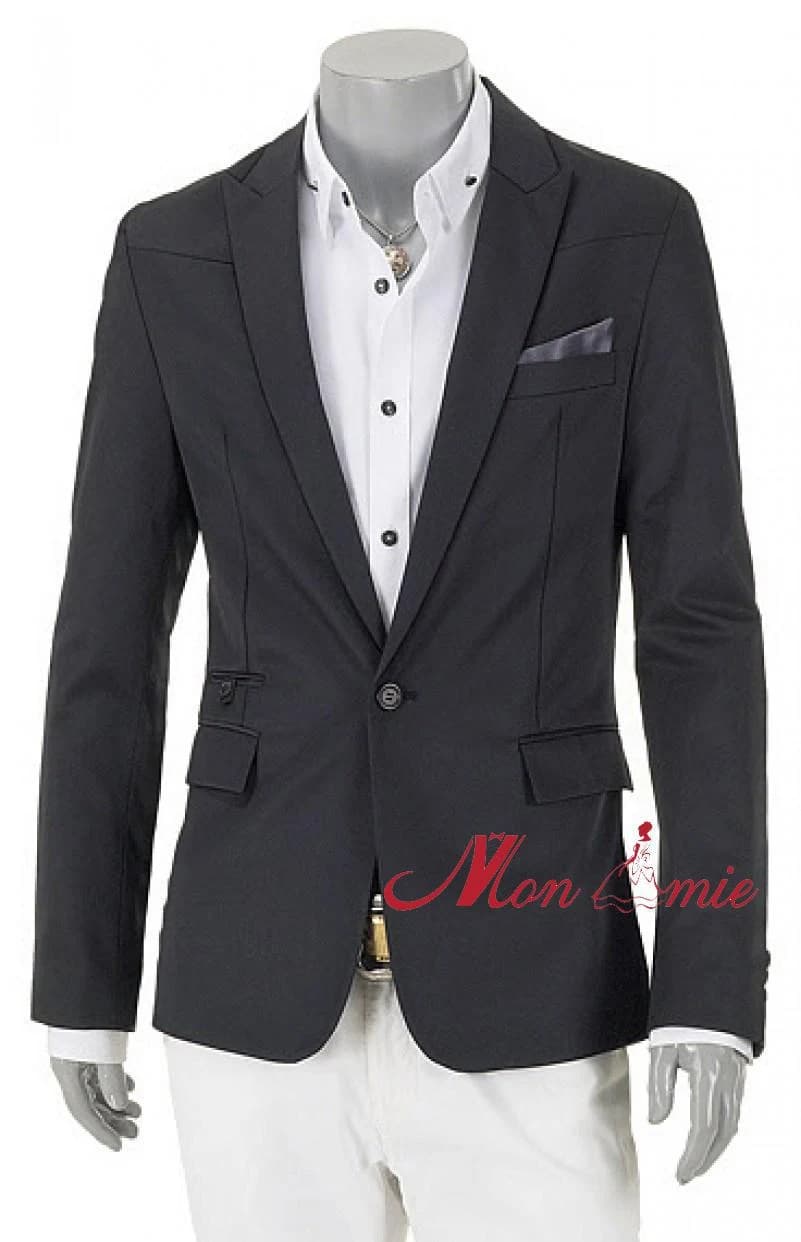 Blazer Đen Túi Vé Kiểu Anh