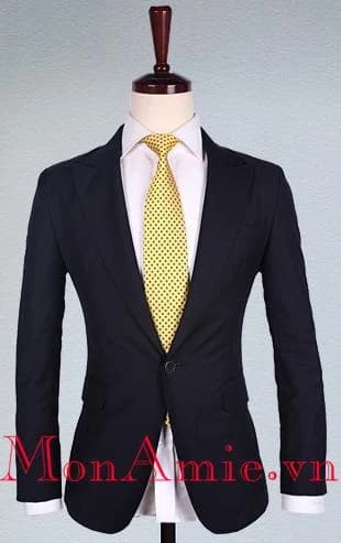 Vest Đen Điểm Vàng Kim