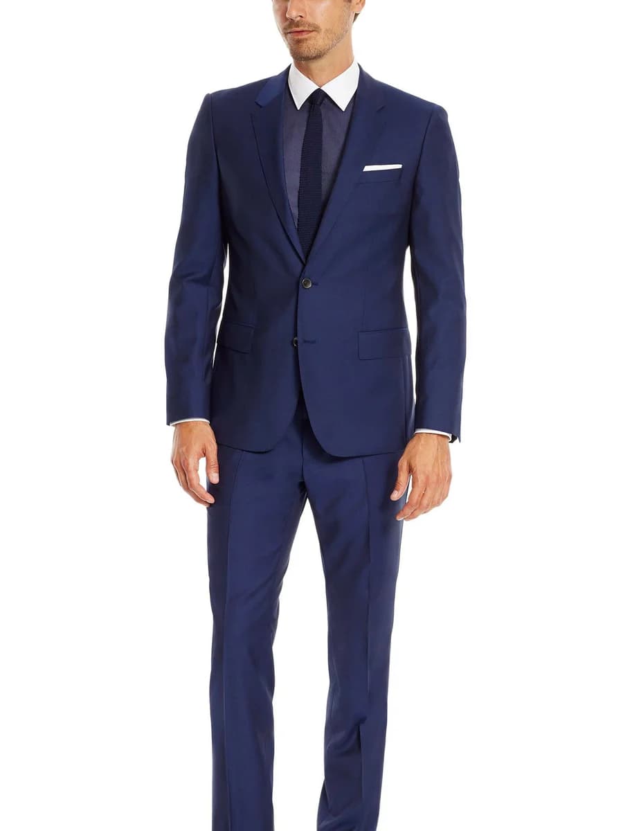 Suit Xanh Coban Rực Ve Chữ K