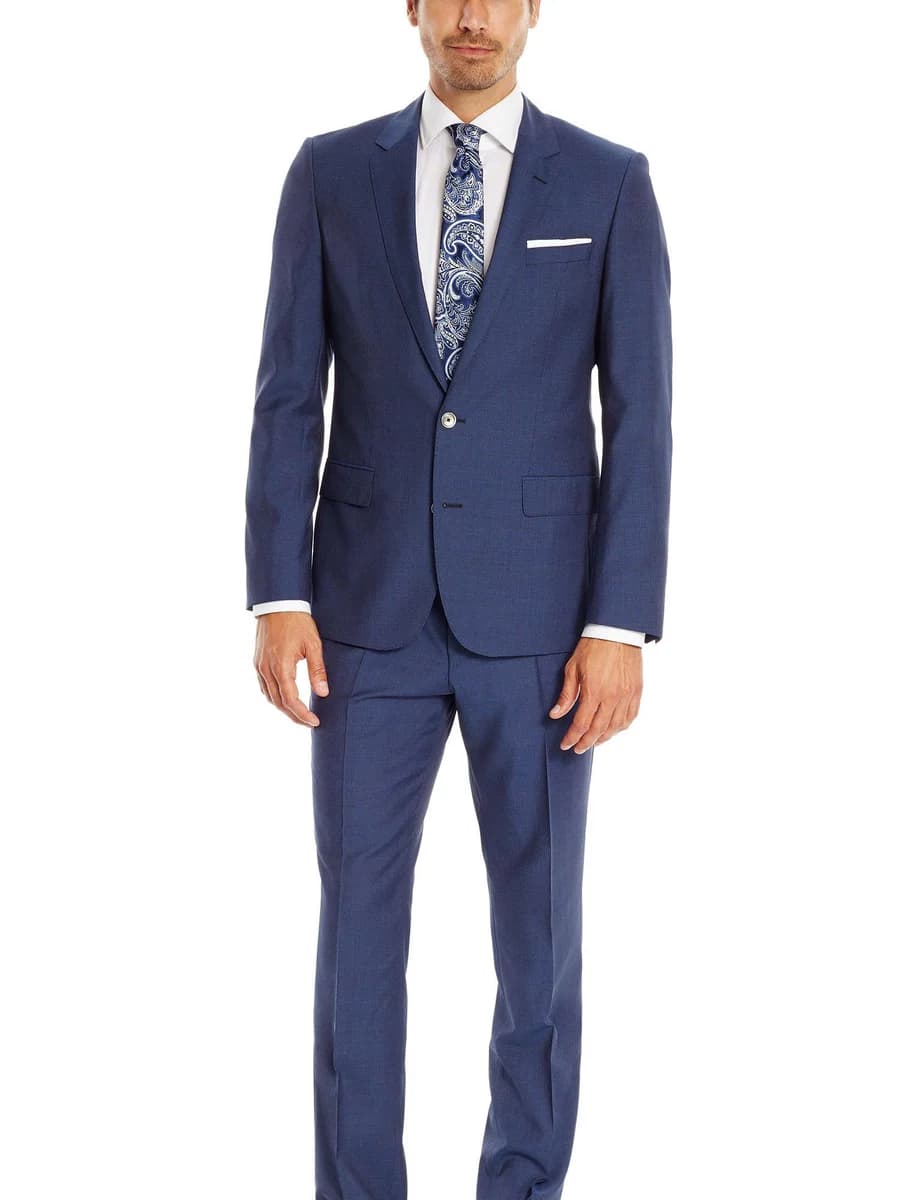 Suit Xanh Dương Ve Notch Thanh Lịch