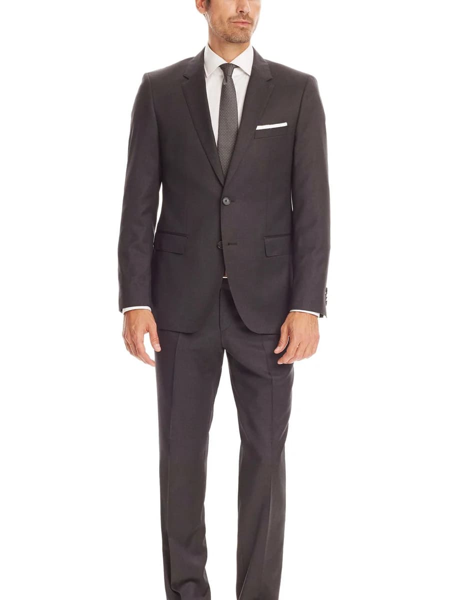 Suit Xám Khói Trơn Công Sở