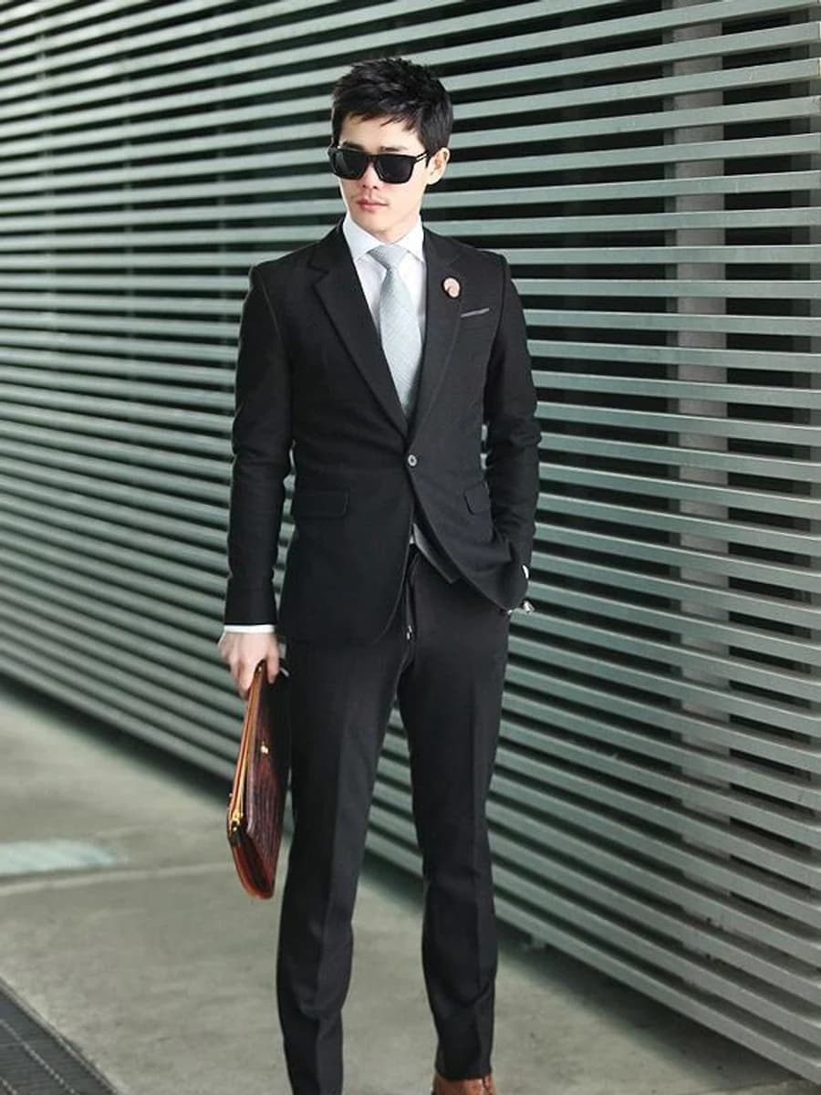 Vest Đen Slim Phố Thị