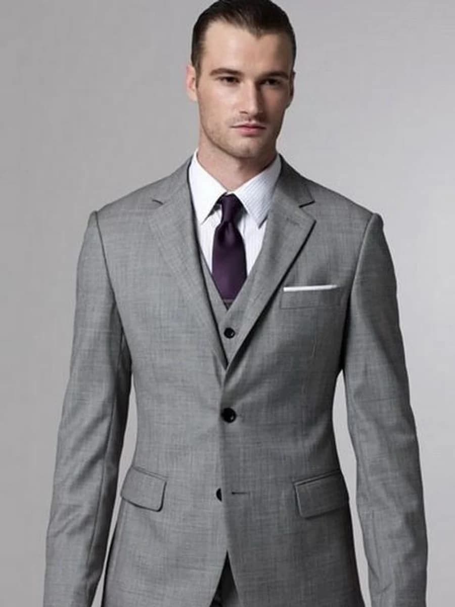 Vest Xám Khói Ba Mảnh