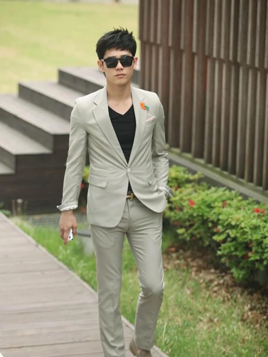 Vest Be Xám Sân Vườn