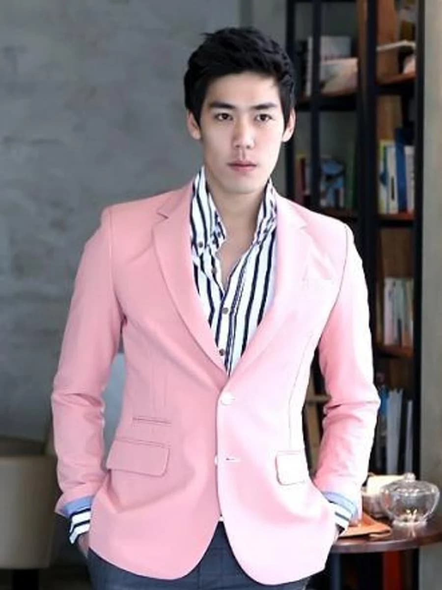Blazer Hồng Phấn Mềm