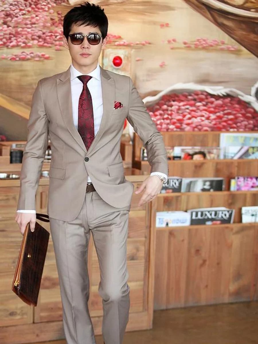 Bộ Suit Nâu Taupe Lịch Lãm