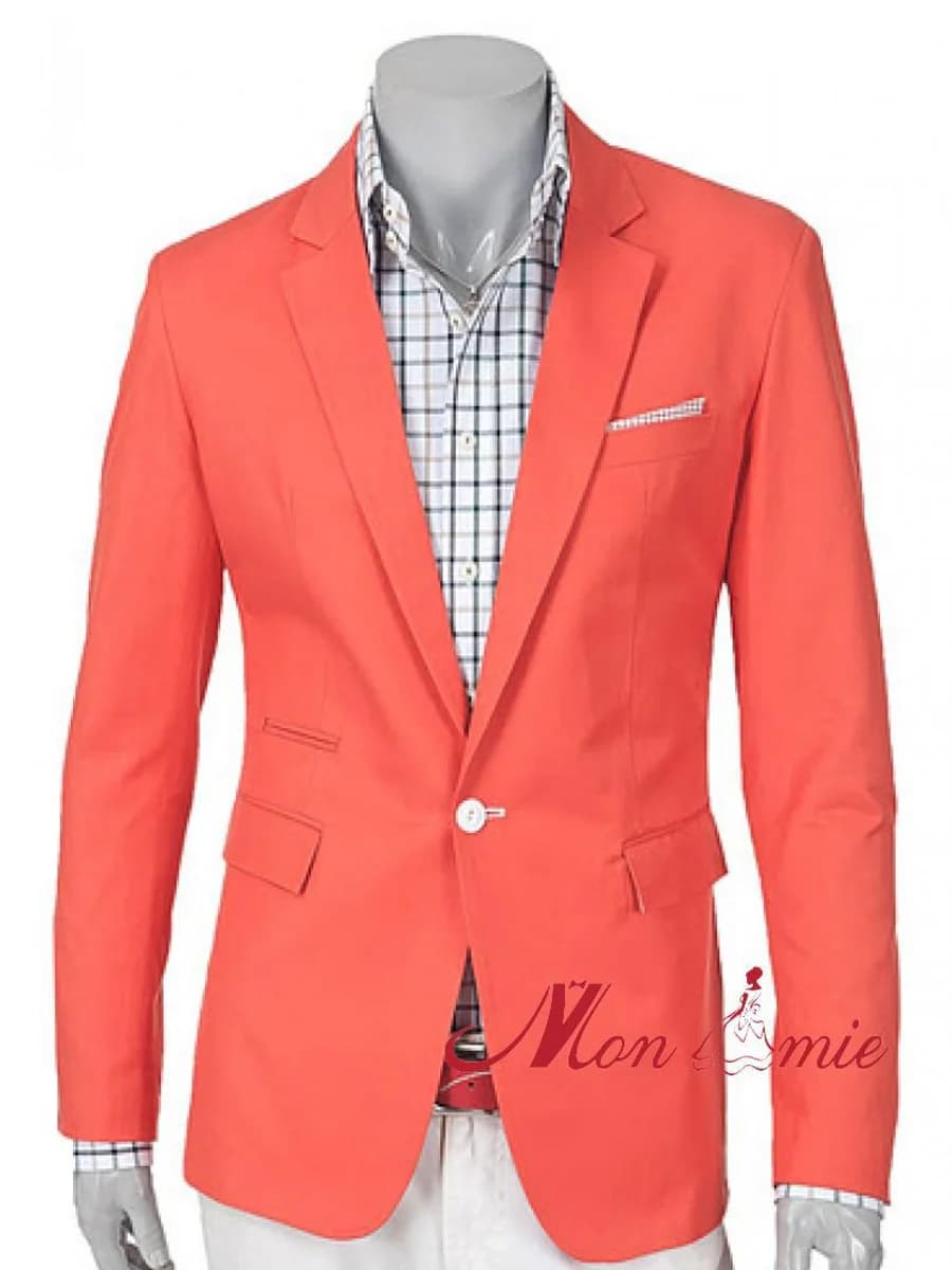 Blazer Cam San Hô Rực Nắng