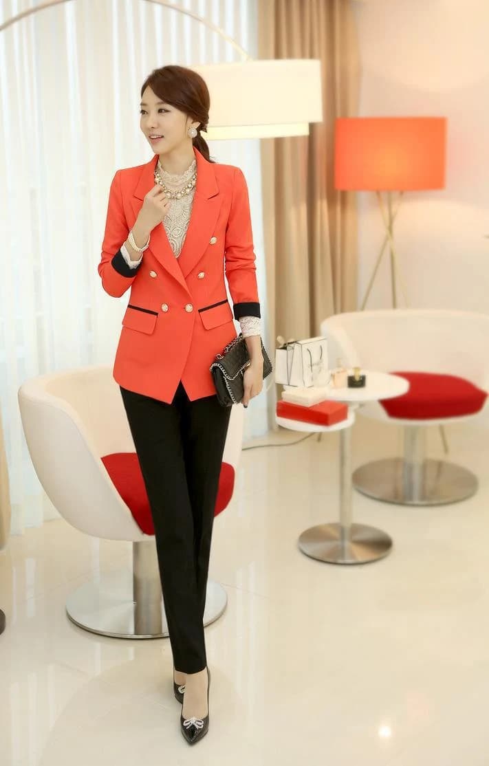 Blazer Cam Nẹp Đen Quý Phái