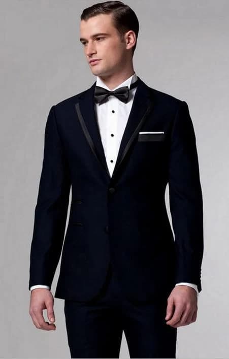 Tuxedo Navy Viền Satin